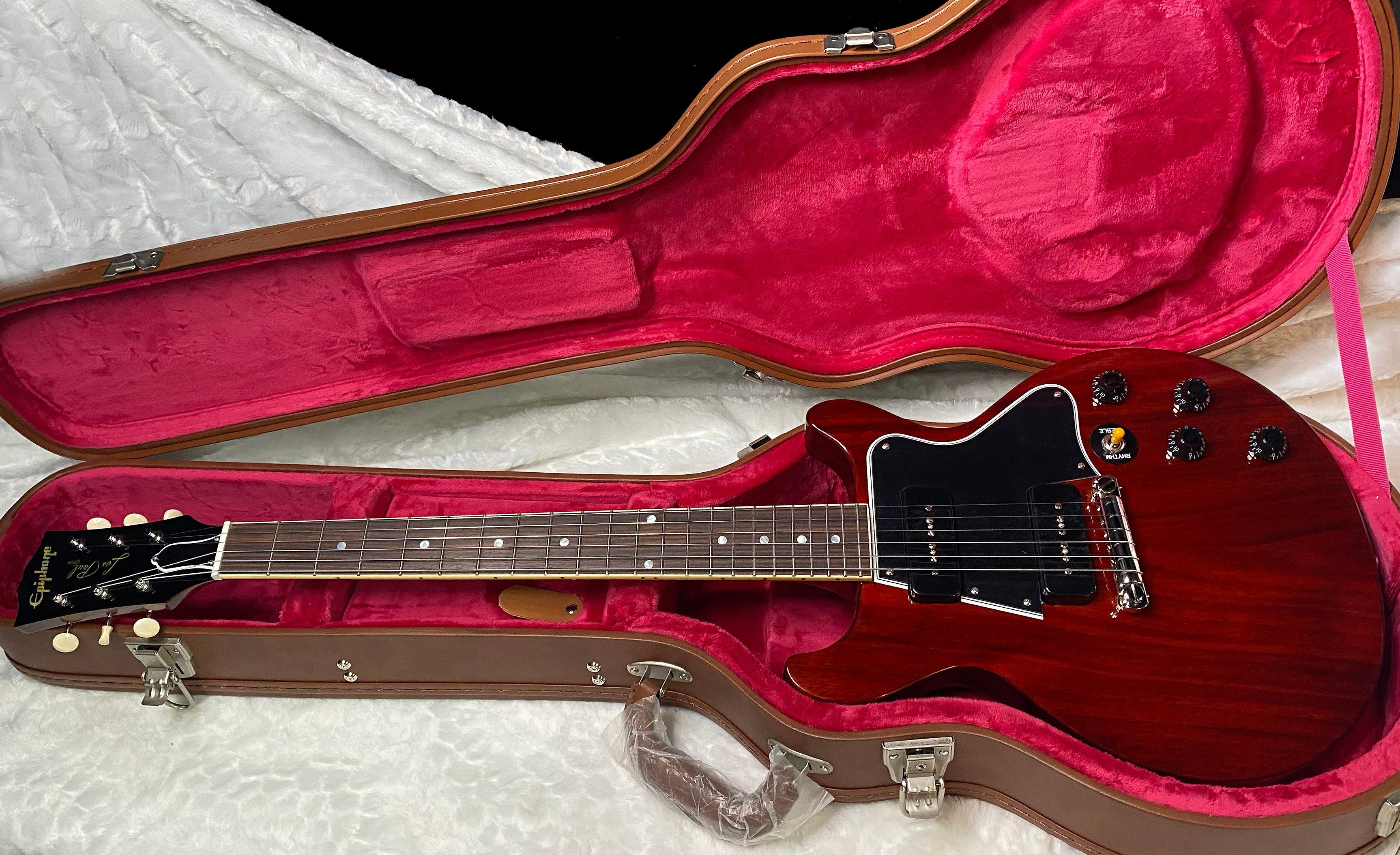 NEW Epiphone Inspired by Gibson 1960 Les Paul Special Double Cut Reissue Electric Guitar - Vintage Cherry - 7.1lbs - Authorized Dealer - G07147