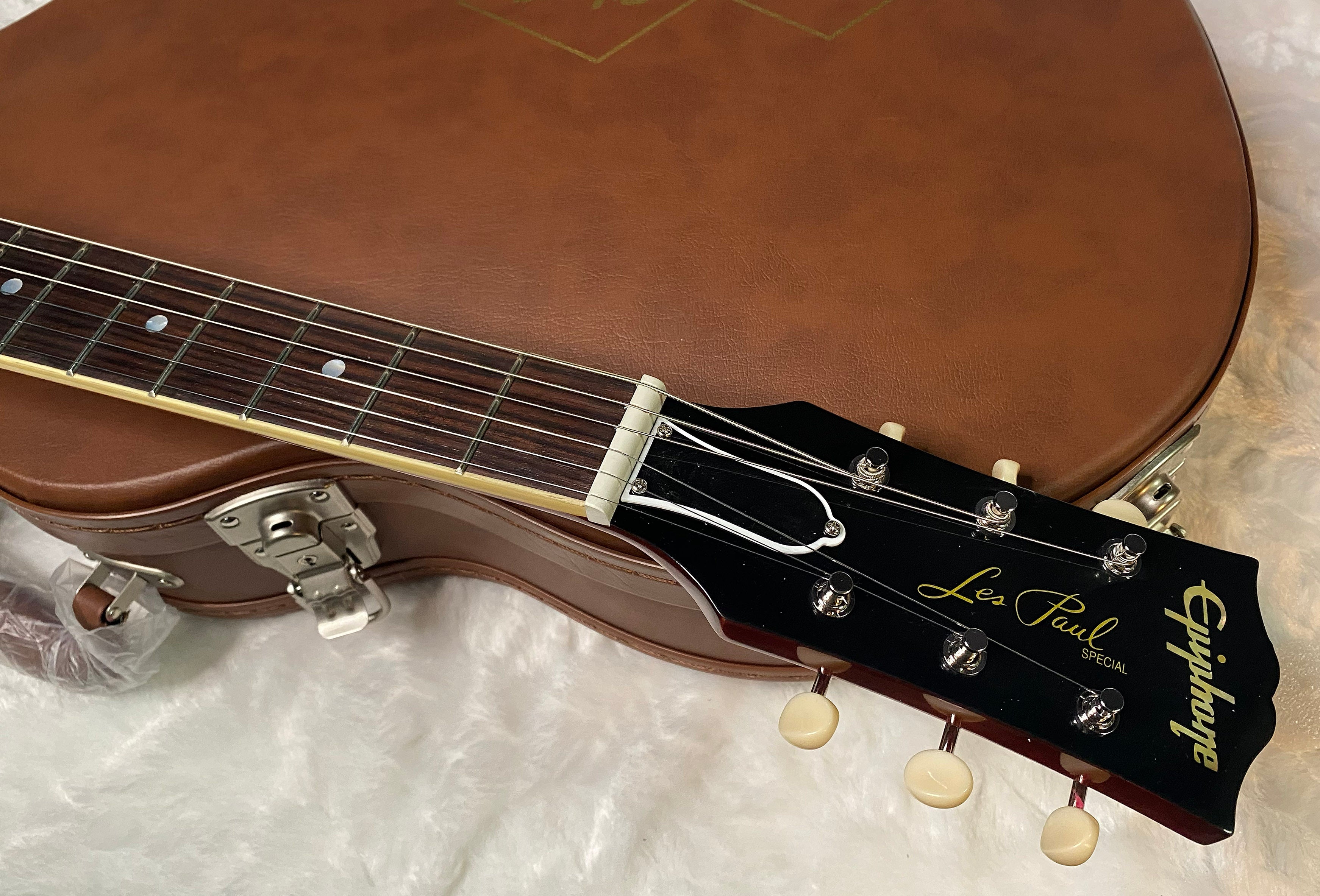 NEW Epiphone Inspired by Gibson 1960 Les Paul Special Double Cut Reissue Electric Guitar - Vintage Cherry - 7.25 lbs - Authorized Dealer - G07149