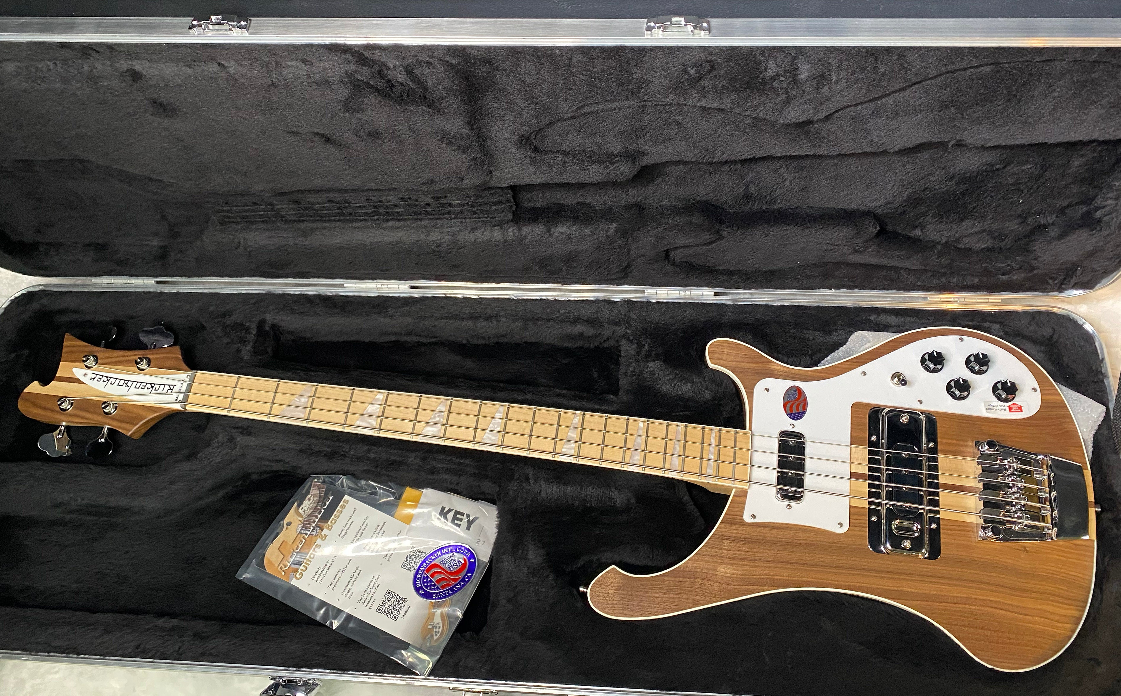 NEW! Rickenbacker 4003 W Walnut - 4-String Bass - Authorized Dealer - 8.8 lbs - G07137