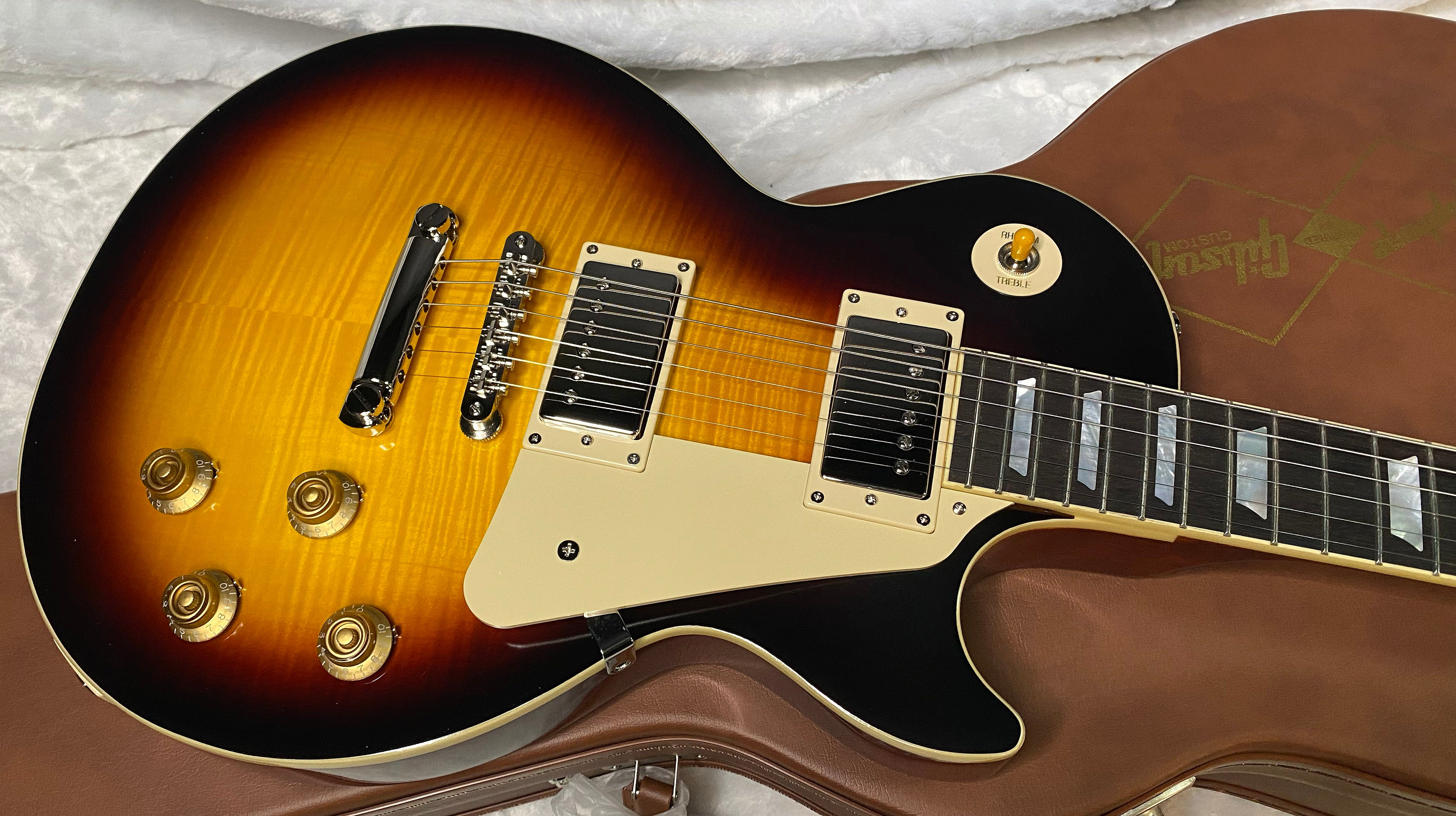 NEW ! Epiphone 1959 Les Paul Standard Reissue Electric Guitar - Dark Burst - Flame Top - 10.1 lbs - Authorized Dealer - G07146