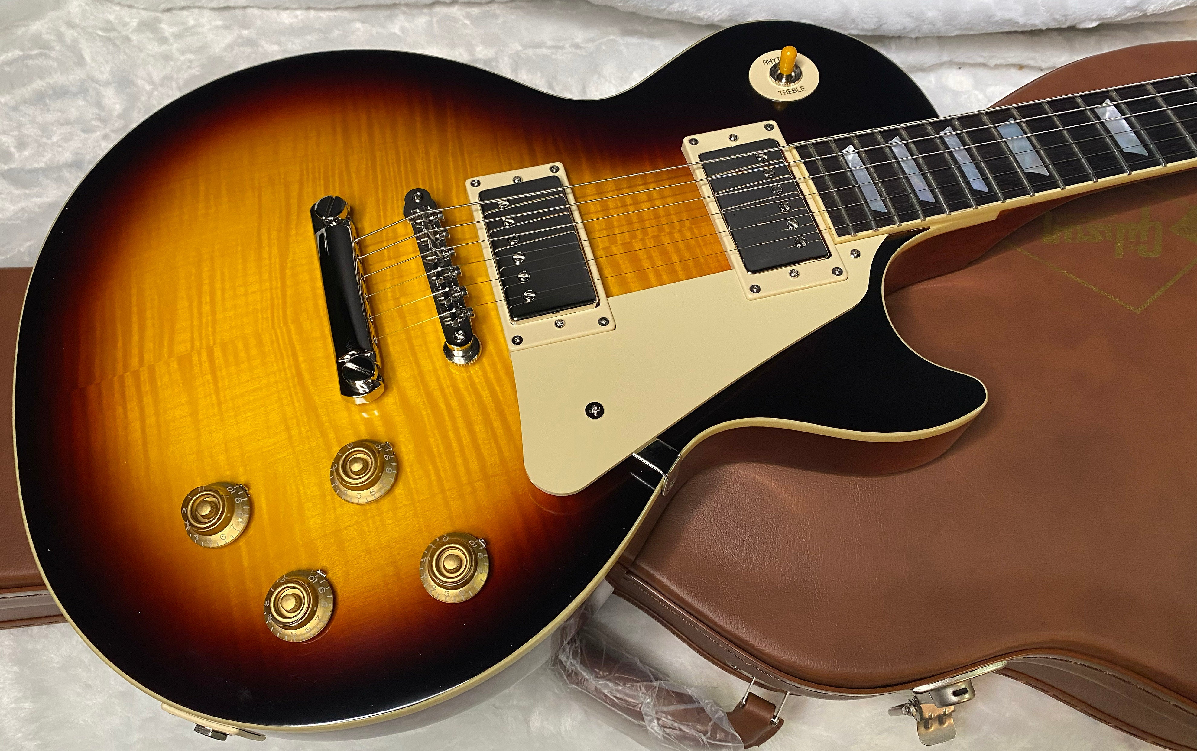 NEW ! Epiphone 1959 Les Paul Standard Reissue Electric Guitar - Dark Burst - Flame Top - 10.1 lbs - Authorized Dealer - G07146