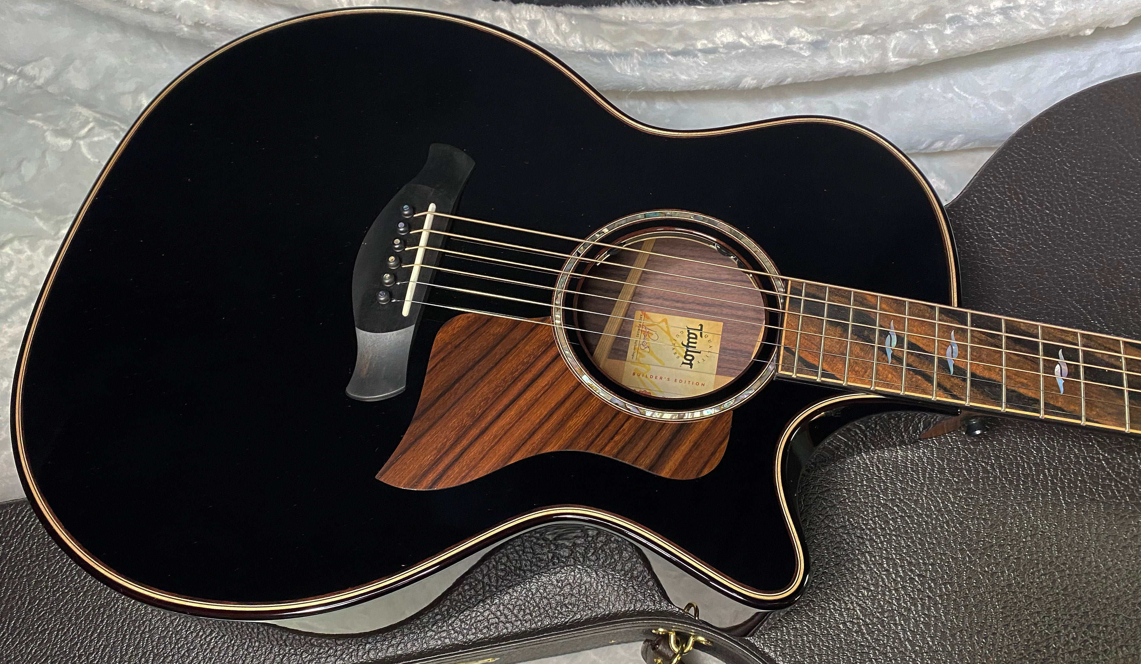 NEW! Taylor Next Generation Builder's Edition 814ce Adirondack Spruce/Rosewood Acoustic-Electric Guitar - Blacktop - 4.85lbs - Authorized Dealer - G07141