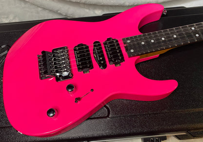 NEW ! Jackson Custom Shop Dinky HSH - Roasted Maple Neck & Ebony Fretboard - DK - Neon Pink - Authorized Dealer - 8.1 lbs - G07143