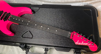 NEW ! Jackson Custom Shop Dinky HSH - Roasted Maple Neck & Ebony Fretboard - DK - Neon Pink - Authorized Dealer - 8.1 lbs - G07143