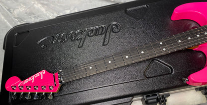 NEW ! Jackson Custom Shop Dinky HSH - Roasted Maple Neck & Ebony Fretboard - DK - Neon Pink - Authorized Dealer - 8.1 lbs - G07143