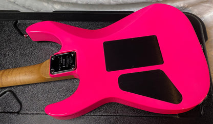 NEW ! Jackson Custom Shop Dinky HSH - Roasted Maple Neck & Ebony Fretboard - DK - Neon Pink - Authorized Dealer - 8.1 lbs - G07143
