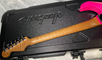 NEW ! Jackson Custom Shop Dinky HSH - Roasted Maple Neck & Ebony Fretboard - DK - Neon Pink - Authorized Dealer - 8.1 lbs - G07143