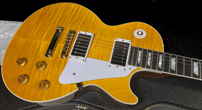 NEW! Gibson Custom Les Paul Standard Electric Guitar - Trans Amber - 9.3lbs - Authorized Dealer - G07877