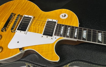 NEW! Gibson Custom Les Paul Standard Electric Guitar - Trans Amber - 9.3lbs - Authorized Dealer - G07877