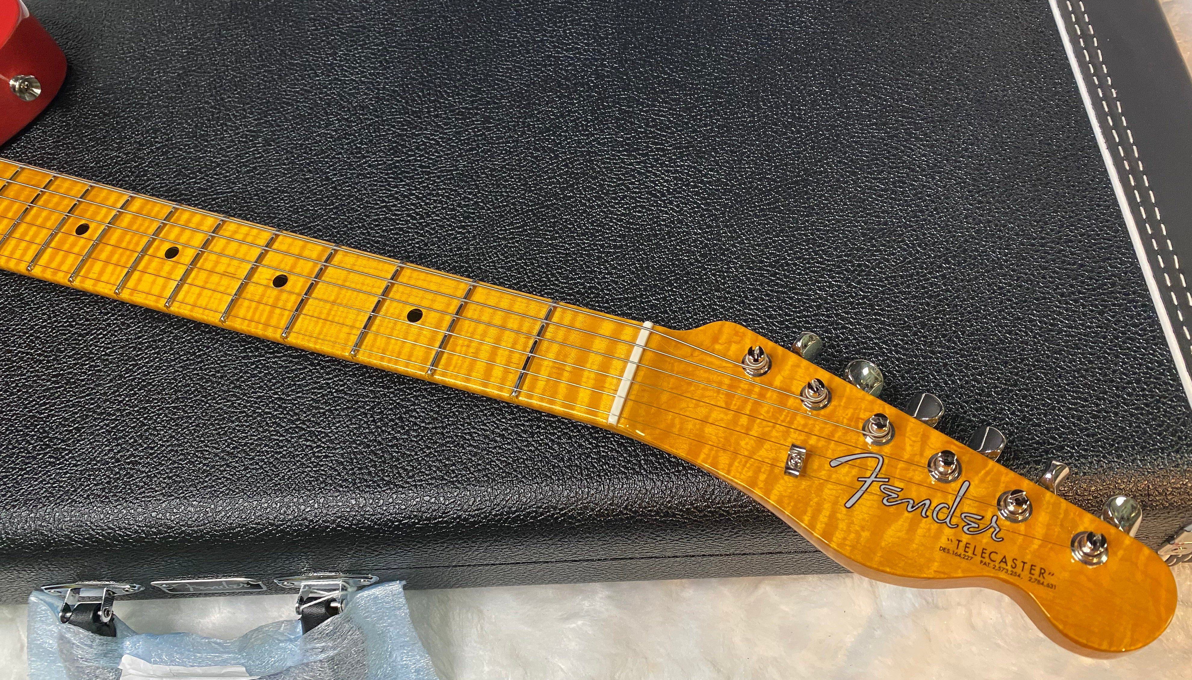 NEW! Fender Custom Shop Flamethrower Telecaster Custom - NOS - Modern Specs - Texas Special Pick-Ups - AAAA Flamed Neck - Fiesta Red - Authorized Dealer - 7.2lbs - G07144