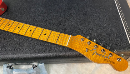 NEW! Fender Custom Shop Flamethrower Telecaster Custom - NOS - Modern Specs - Texas Special Pick-Ups - AAAA Flamed Neck - Fiesta Red - Authorized Dealer - 7.2lbs - G07144