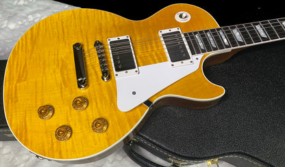 NEW! Gibson Custom Les Paul Standard Electric Guitar - Trans Amber - 9.3lbs - Authorized Dealer - G07877