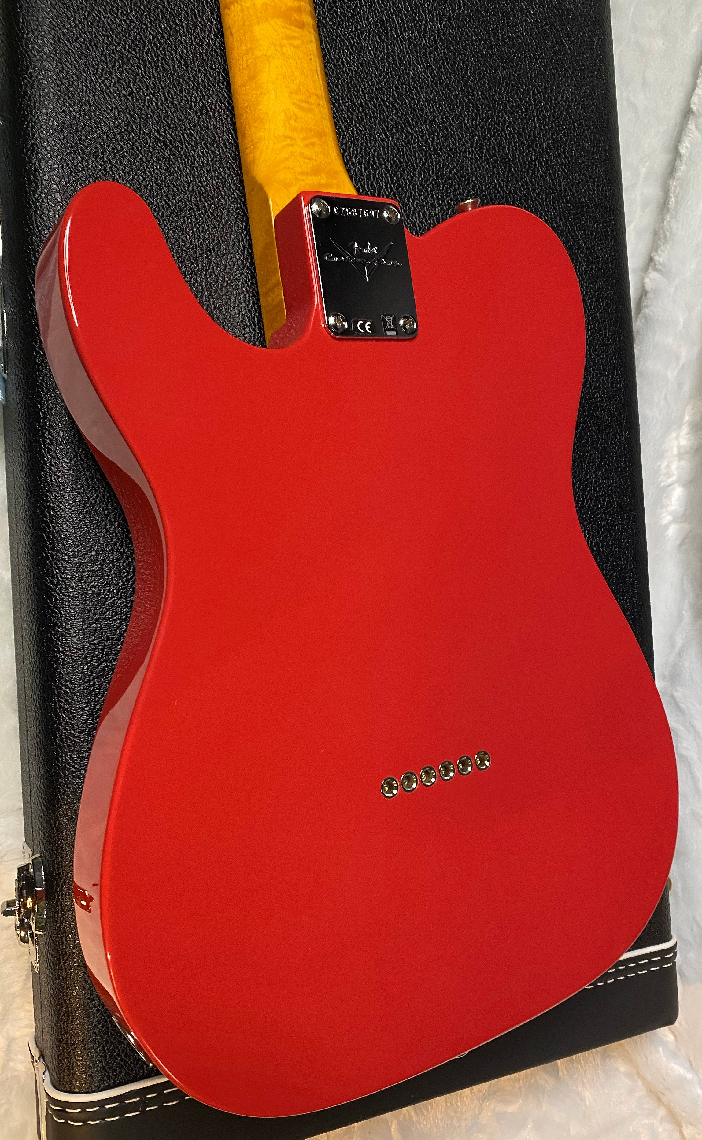 NEW! Fender Custom Shop Flamethrower Telecaster Custom - NOS - Modern Specs - Texas Special Pick-Ups - AAAA Flamed Neck - Fiesta Red - Authorized Dealer - 7.2lbs - G07144