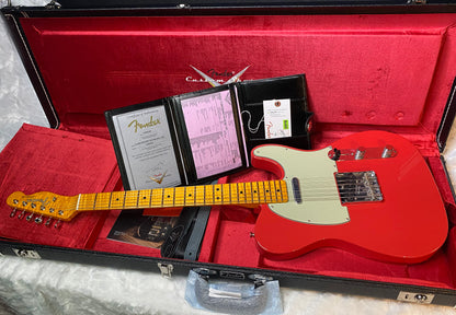NEW! Fender Custom Shop Flamethrower Telecaster Custom - NOS - Modern Specs - Texas Special Pick-Ups - AAAA Flamed Neck - Fiesta Red - Authorized Dealer - 7.2lbs - G07144