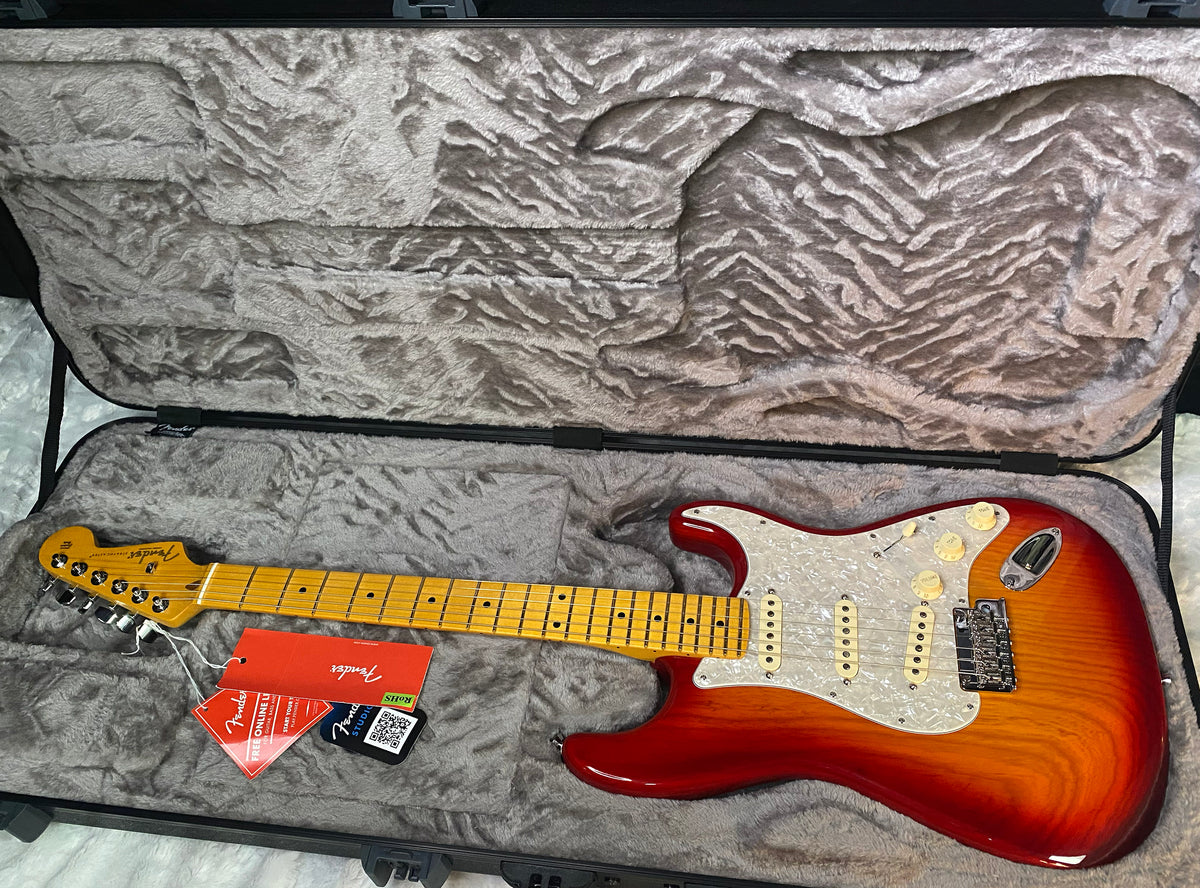NEW! Fender American Professional Stratocaster - Ash - Aged Cherry Sunburst Finish - Authorized Dealer - G07874
