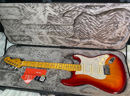 NEW! Fender American Professional Stratocaster - Ash - Aged Cherry Sunburst Finish - Authorized Dealer - G07874
