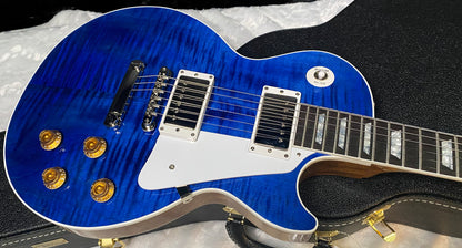 NEW! Gibson Custom Les Paul Standard Electric Guitar - Trans Blue - 9.7lbs - Authorized Dealer - G07878