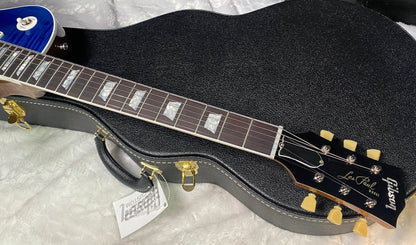 NEW! Gibson Custom Les Paul Standard Electric Guitar - Trans Blue - 9.7lbs - Authorized Dealer - G07878