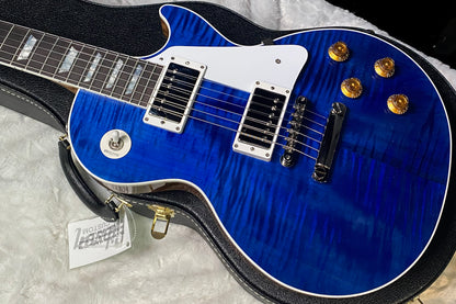 NEW! Gibson Custom Les Paul Standard Electric Guitar - Trans Blue - 9.7lbs - Authorized Dealer - G07878