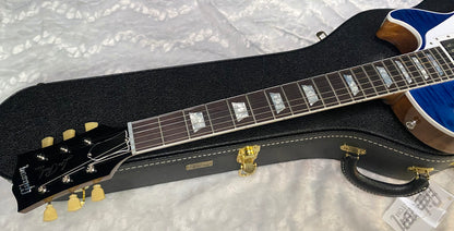 NEW! Gibson Custom Les Paul Standard Electric Guitar - Trans Blue - 9.7lbs - Authorized Dealer - G07878
