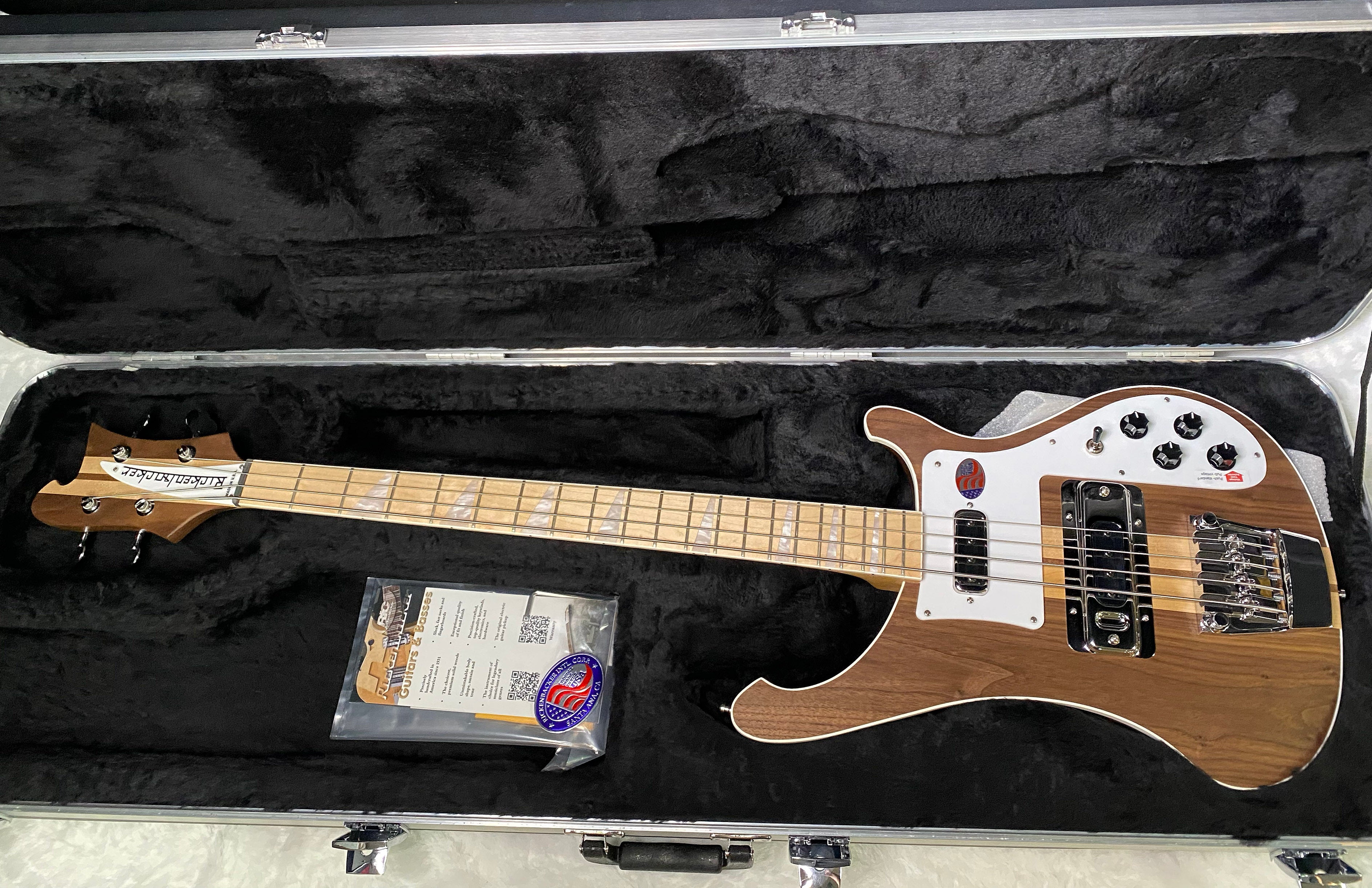 NEW! Rickenbacker 4003 W Walnut - 4-String Bass - Authorized Dealer - 8.7 lbs - G07133