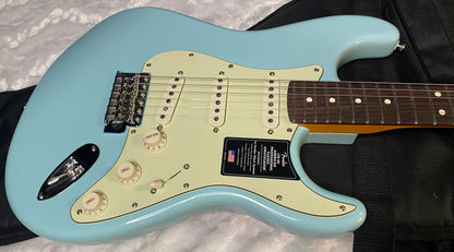 NEW! Fender Limited Edition American Professional Classic Stratocaster featuring the Silent System - Daphne Blue - Authorized Dealer - G07876