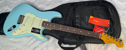 NEW! Fender Limited Edition American Professional Classic Stratocaster featuring the Silent System - Daphne Blue - Authorized Dealer - G07876