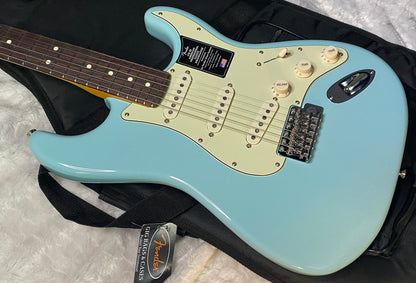NEW! Fender Limited Edition American Professional Classic Stratocaster featuring the Silent System - Daphne Blue - Authorized Dealer - G07876