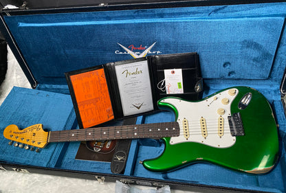 NEW! Fender Custom Shop 2025 NAMM Limited Edition Stratocaster PRO Relic - Candy Green - Authorized Dealer - 7.9 lbs - G06488