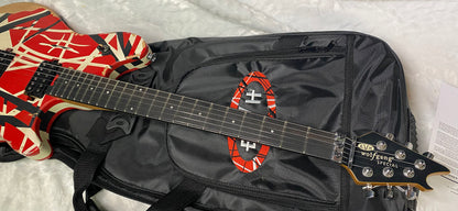 NEW ! EVH Limited Edition Wolfgang Special Striped Series - Ebony Fingerboard, Red, Black, White, Aged - 7.9lbs - Authorized Dealer - G07160