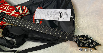 NEW ! EVH Limited Edition Wolfgang Special Striped Series - Ebony Fingerboard, Red, Black, White, Aged - 8lbs - Authorized Dealer - G07161