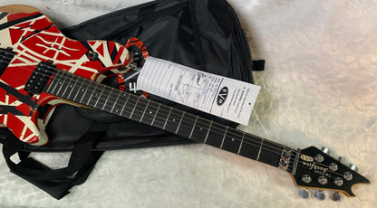 NEW ! EVH Limited Edition Wolfgang Special Striped Series - Ebony Fingerboard, Red, Black, White, Aged - 8lbs - Authorized Dealer - G07159