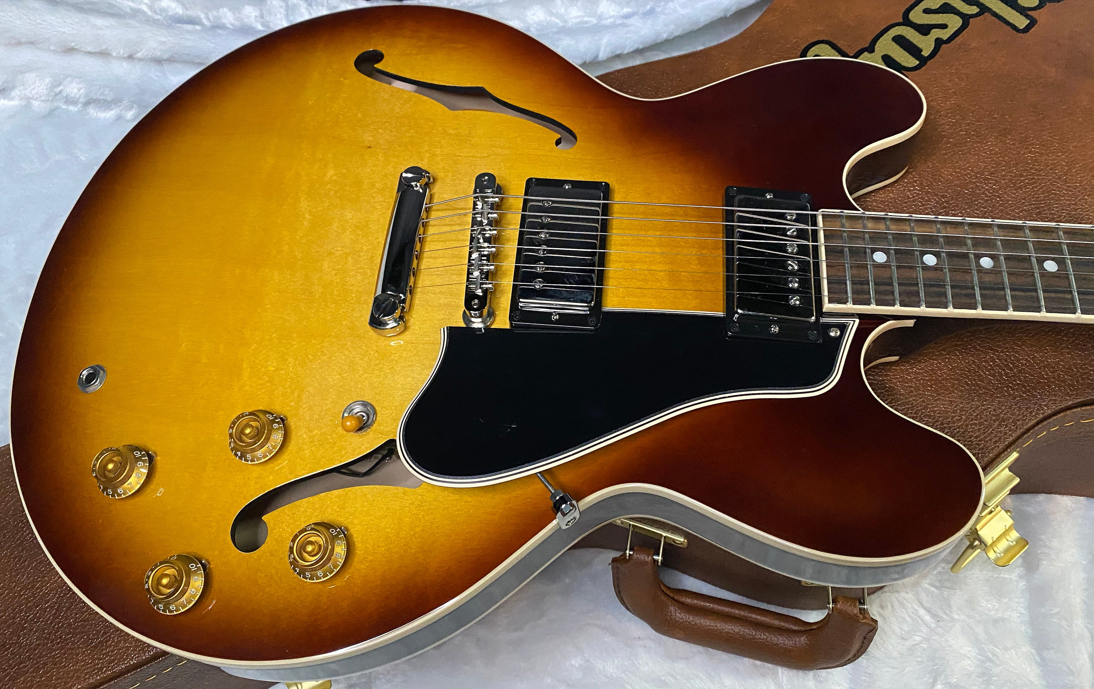 NEW ! Gibson ES-335 50s Semi-Hollowbody Electric Guitar - Vintage Tobacco Burst - Authorized Dealer - 7.8 lbs - G07154