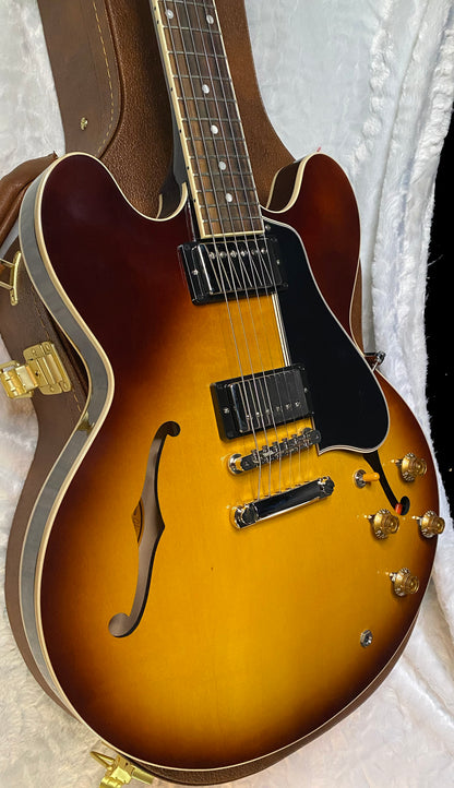NEW ! Gibson ES-335 50s Semi-Hollowbody Electric Guitar - Vintage Tobacco Burst - Authorized Dealer - 7.8 lbs - G07154
