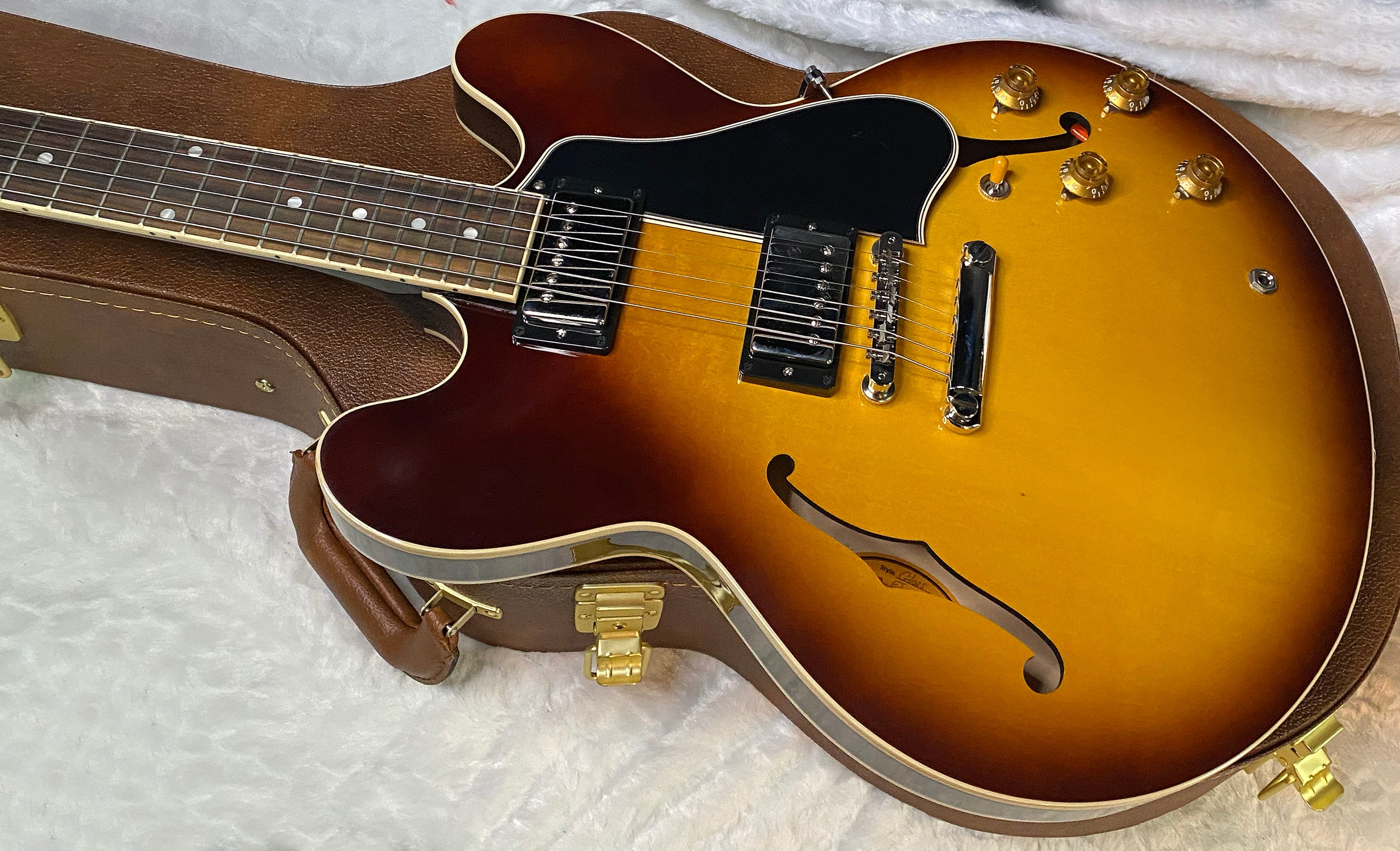 NEW ! Gibson ES-335 50s Semi-Hollowbody Electric Guitar - Vintage Tobacco Burst - Authorized Dealer - 7.8 lbs - G07154