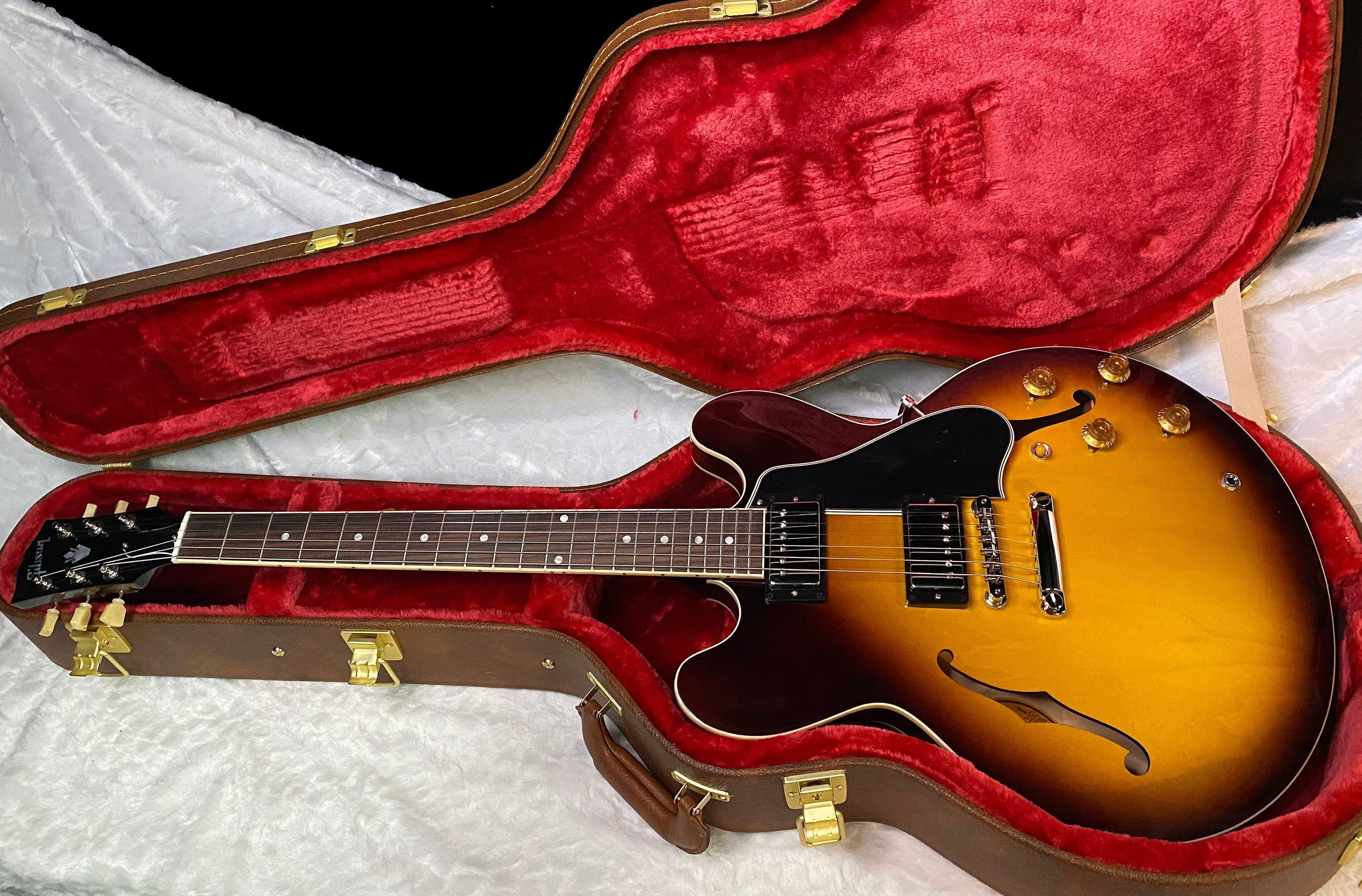 NEW ! Gibson ES-335 50s Semi-Hollowbody Electric Guitar - Vintage Tobacco Burst - Authorized Dealer - 8 lbs - G07155