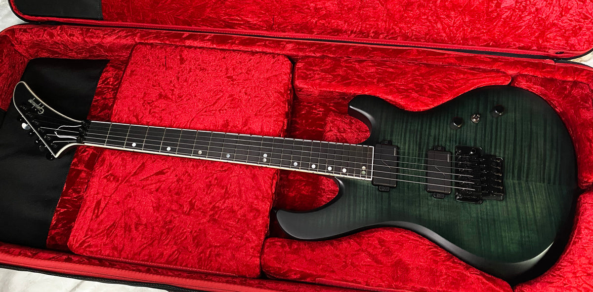 NEW! Epiphone Prophecy Victory FR Floyd Rose - Inspired by Gibson - Aqua Smoke Satin - Authorized Dealer - 8lbs - G07866