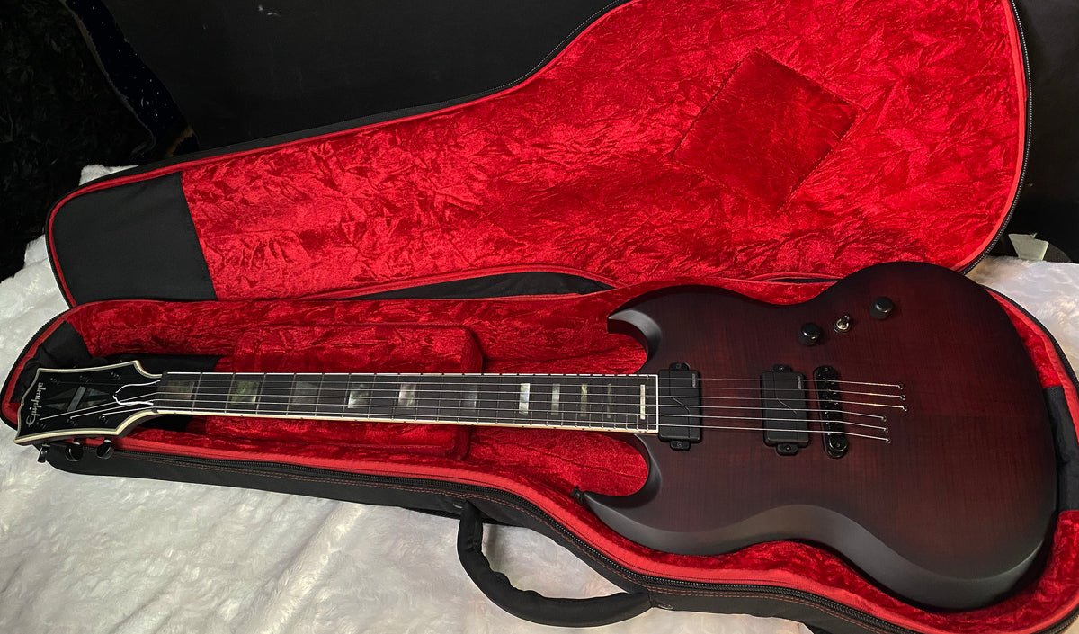 NEW! Epiphone Prophecy SG Inspired by Gibson - Crimson Fog Satin - Authorized Dealer - 8lbs - G07848