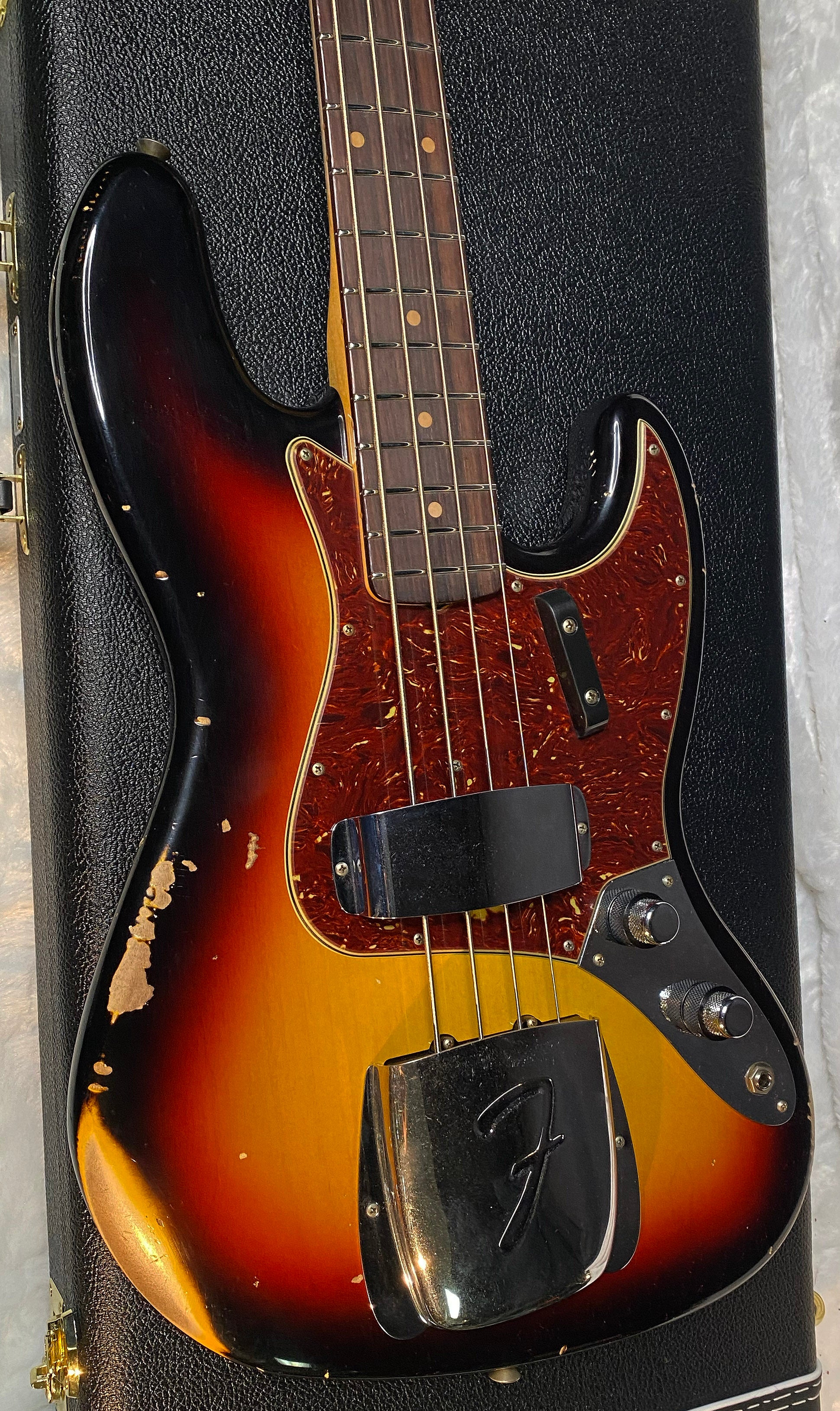 NEW ! 1960 Jazz Bass Heavy Relic Custom Shop Reissue - Sunburst - 9.4lbs - Handwound Pick-Ups - Authorized Dealer - G06486