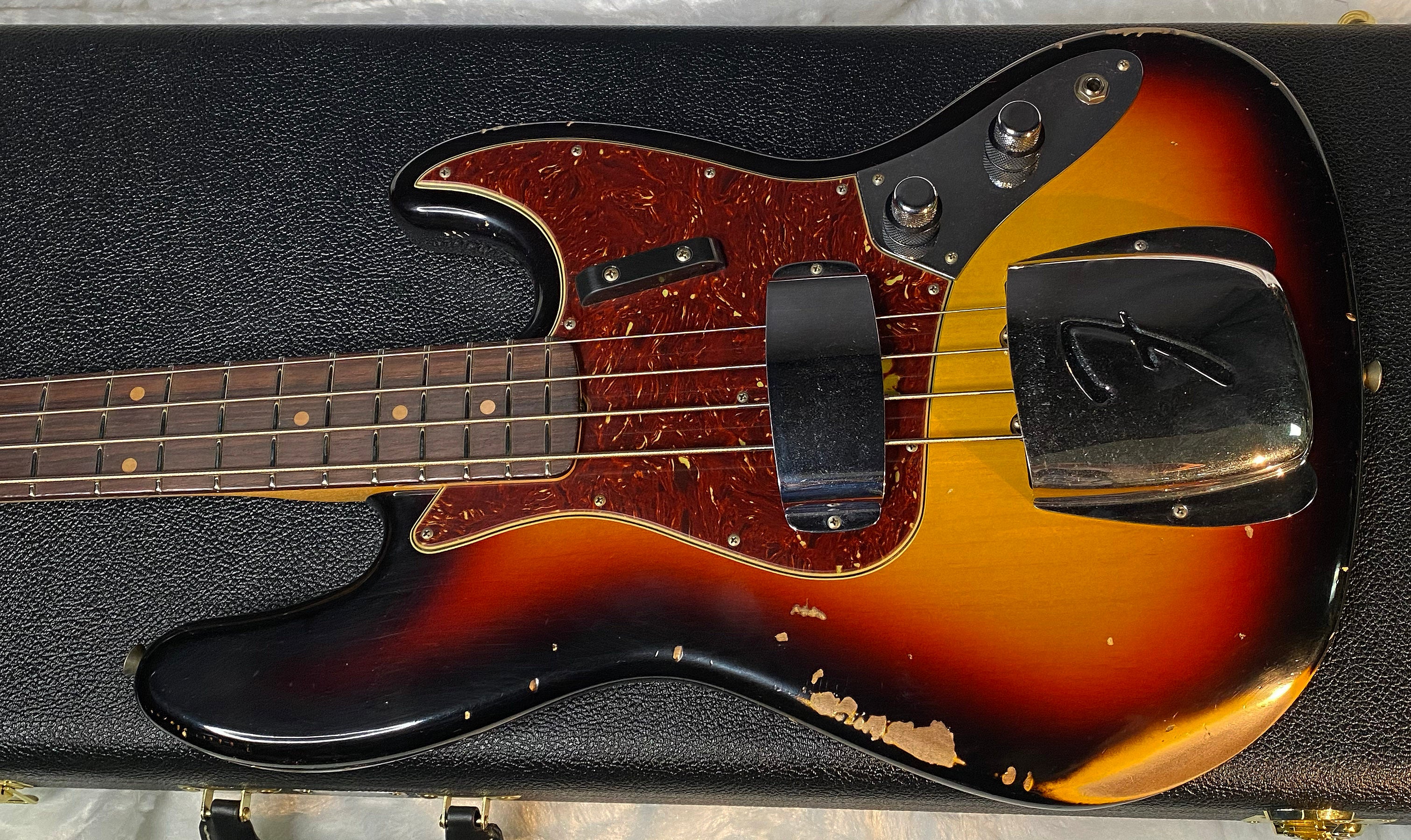NEW ! 1960 Jazz Bass Heavy Relic Custom Shop Reissue - Sunburst - 9.4lbs - Handwound Pick-Ups - Authorized Dealer - G06486