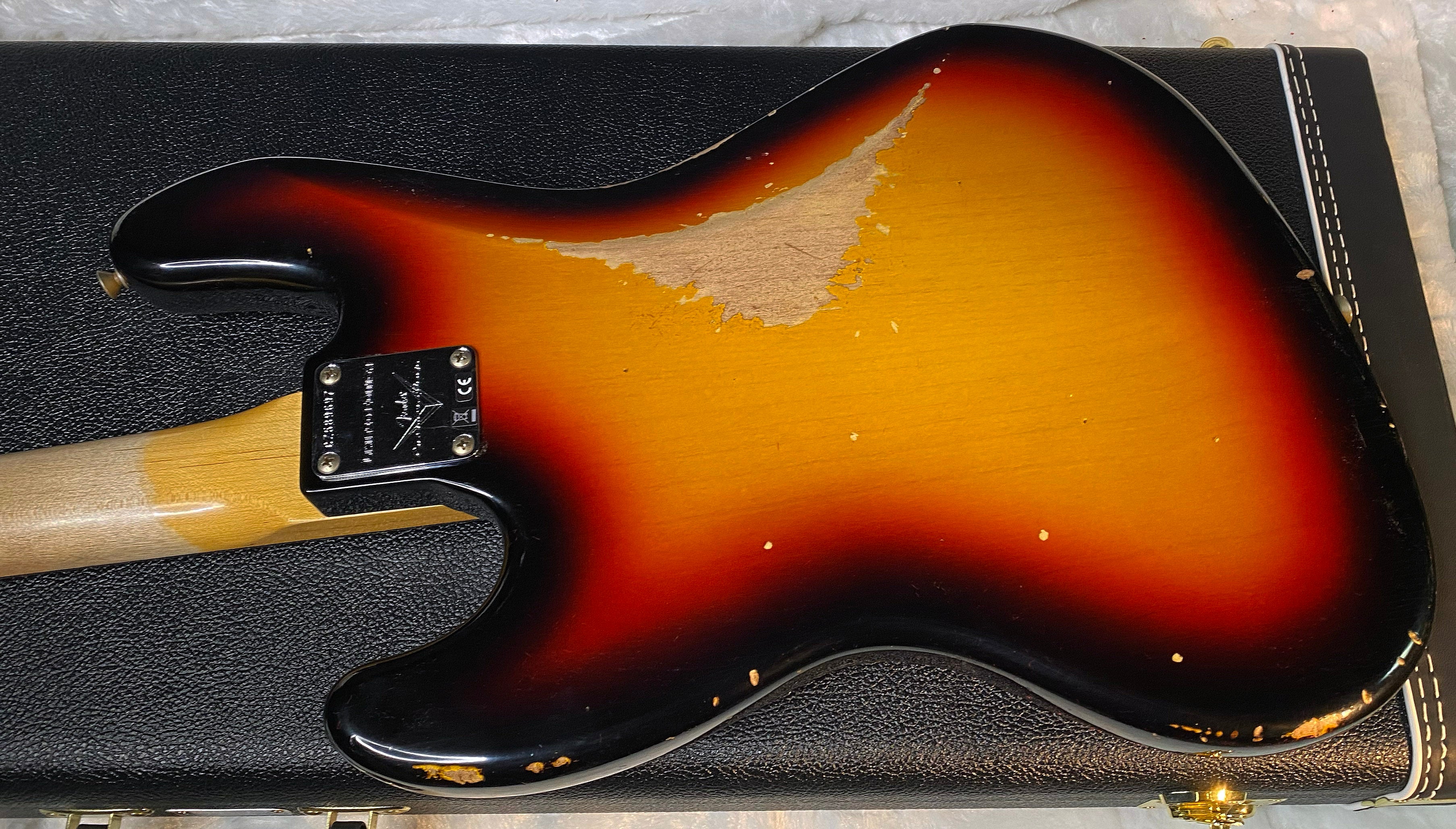NEW ! 1960 Jazz Bass Heavy Relic Custom Shop Reissue - Sunburst - 9.4lbs - Handwound Pick-Ups - Authorized Dealer - G06486