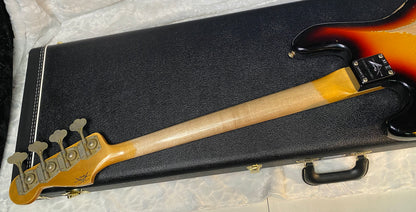 NEW ! 1960 Jazz Bass Heavy Relic Custom Shop Reissue - Sunburst - 9.4lbs - Handwound Pick-Ups - Authorized Dealer - G06486