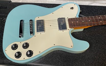 NEW! Fender Kingfish Delta Day Telecaster Deluxe - Daphne Blue - Hardshell Case - Authorized Dealer - 7.6lbs - G06524