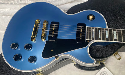 NEW! Gibson Les Paul Custom - Dealer Select - P90 Pick-Ups - Pelham Blue VOS - Custom Shop M2M - Authorized Dealer - Only 8.9lbs!! - G07163