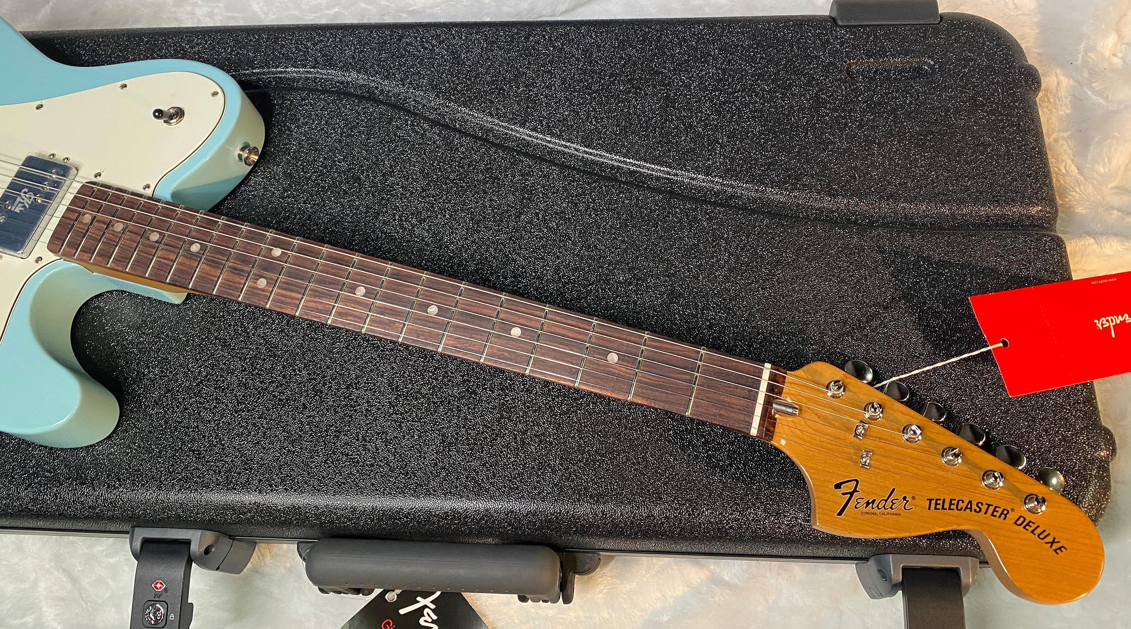 NEW! Fender Kingfish Delta Day Telecaster Deluxe - Daphne Blue - Hardshell Case - Authorized Dealer - 7.6lbs - G06524