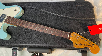 NEW! Fender Kingfish Delta Day Telecaster Deluxe - Daphne Blue - Hardshell Case - Authorized Dealer - 7.6lbs - G06524