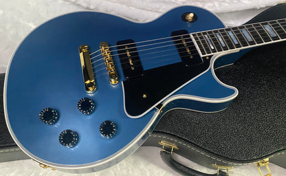 NEW! Gibson Les Paul Custom - Dealer Select - P90 Pick-Ups - Pelham Blue VOS - Custom Shop M2M - Authorized Dealer - Only 8.9lbs!! - G07163