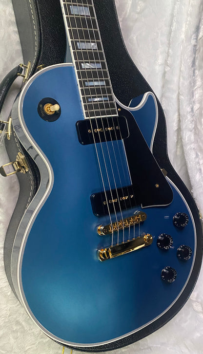 NEW! Gibson Les Paul Custom - Dealer Select - P90 Pick-Ups - Pelham Blue VOS - Custom Shop M2M - Authorized Dealer - Only 8.9lbs!! - G07163