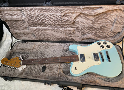 NEW! Fender Kingfish Delta Day Telecaster Deluxe - Daphne Blue - Hardshell Case - Authorized Dealer - 7.6lbs - G06524