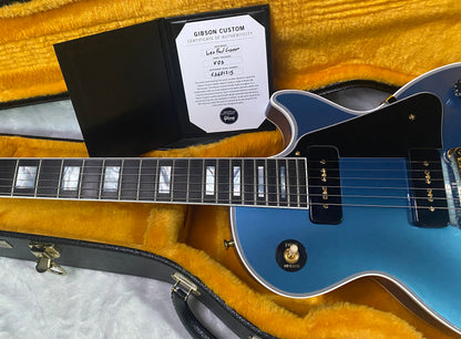 NEW! Gibson Les Paul Custom - Dealer Select - P90 Pick-Ups - Pelham Blue VOS - Custom Shop M2M - Authorized Dealer - Only 8.9lbs!! - G07163
